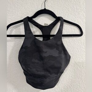 Lululemon Athletica Black Camouflage Sports Bra